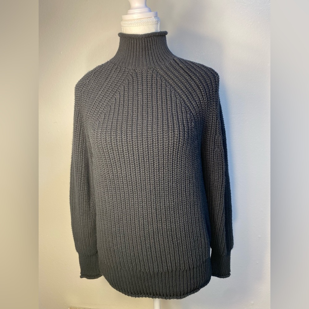j crew sweater women medium black  turtleneck